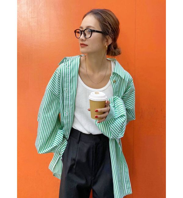 Ungrid「ストライプルーズシャツ」|シャツ・ブラウス|
