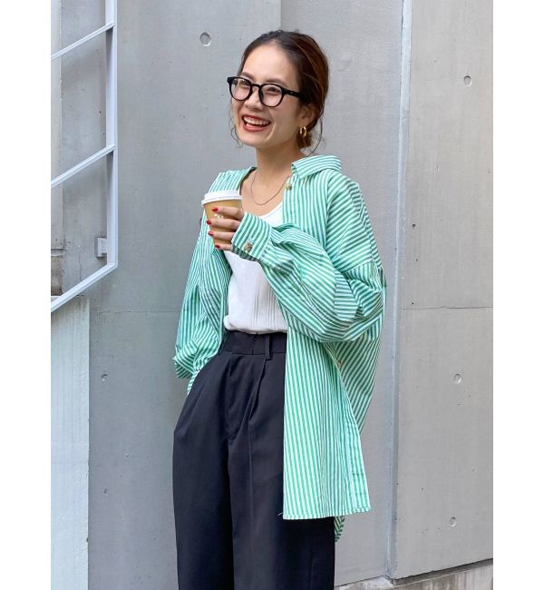 Ungrid「ストライプルーズシャツ」|シャツ・ブラウス|