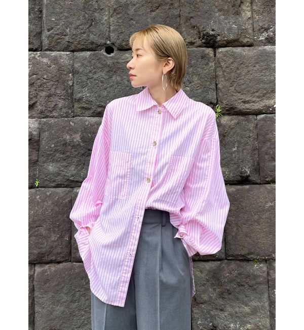 Ungrid「ストライプルーズシャツ」|シャツ・ブラウス|