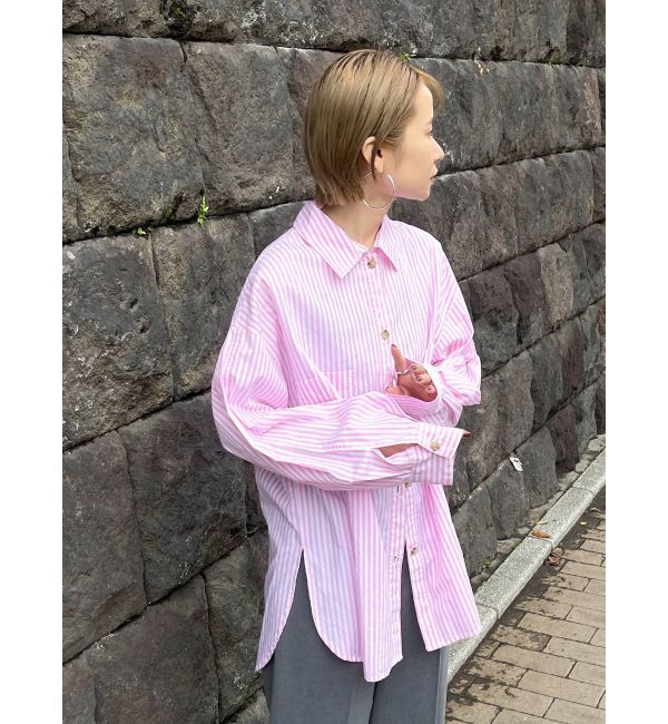 Ungrid「ストライプルーズシャツ」|シャツ・ブラウス|