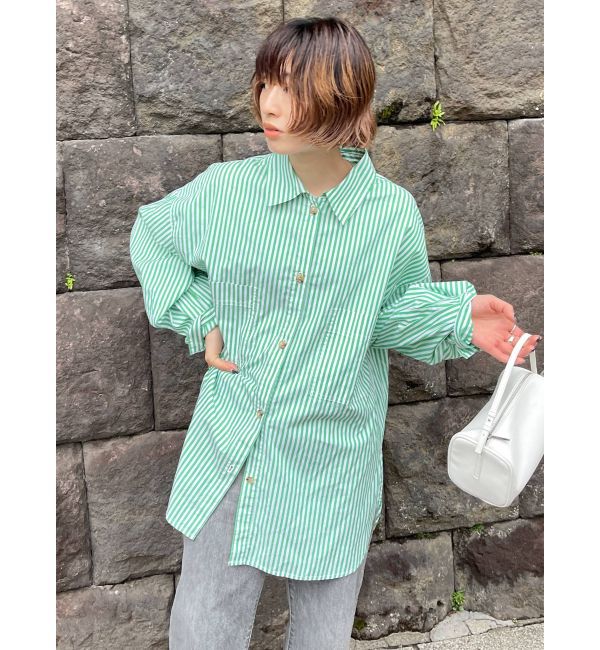 Ungrid「ストライプルーズシャツ」|シャツ・ブラウス|