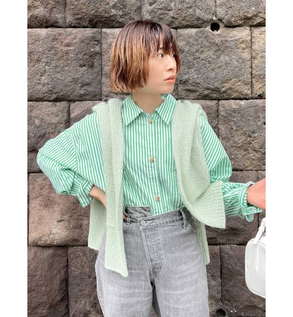 Ungrid「ストライプルーズシャツ」|シャツ・ブラウス|