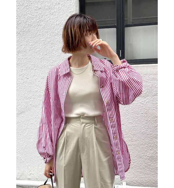 Ungrid「ストライプルーズシャツ」|シャツ・ブラウス|