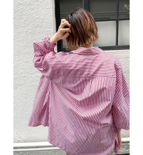 Ungrid「ストライプルーズシャツ」|シャツ・ブラウス|
