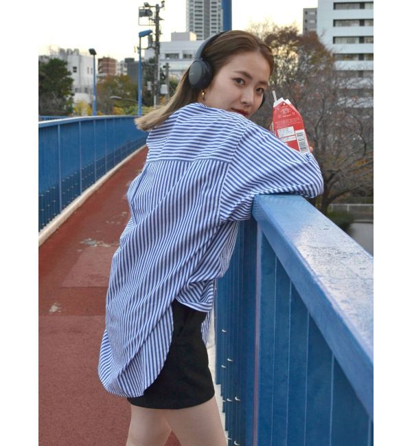 Ungrid「ストライプルーズシャツ」|シャツ・ブラウス|