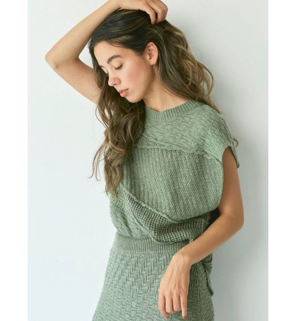 Ungrid「ジャカード編みニットベスト」|ニット・セーター|