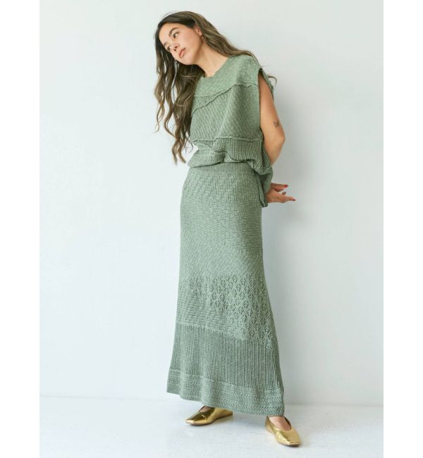 Ungrid「ジャカード編みニットベスト」|ニット・セーター|