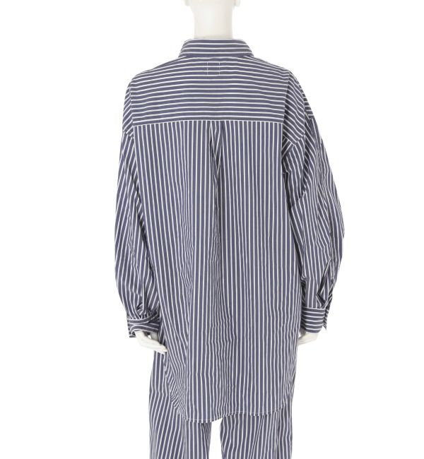 Ungrid「スリーブボリュームビッグストライプシャツ」|シャツ・ブラウス|