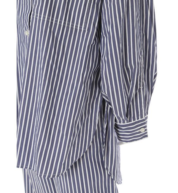 Ungrid「スリーブボリュームビッグストライプシャツ」|シャツ・ブラウス|