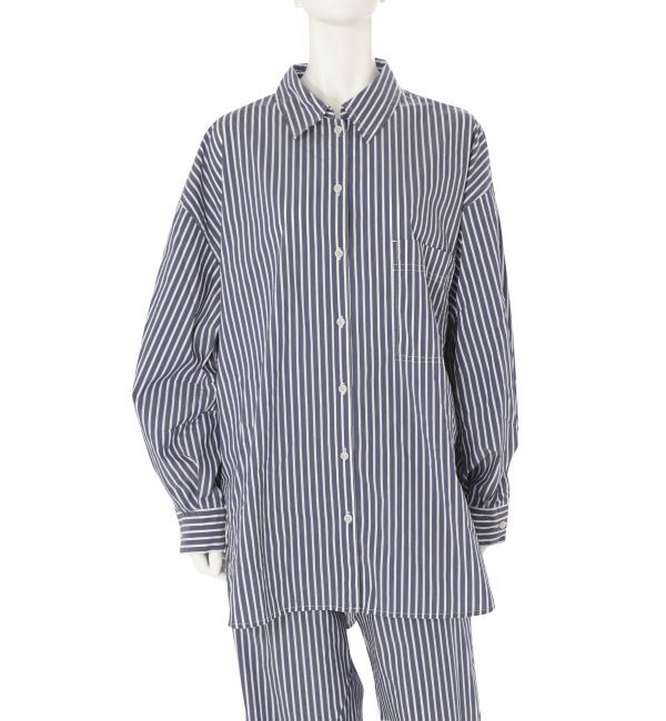 Ungrid「スリーブボリュームビッグストライプシャツ」|シャツ・ブラウス|