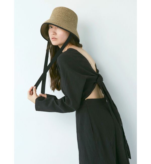 Ungrid「バックリボンフレアワンピース」|ワンピース|