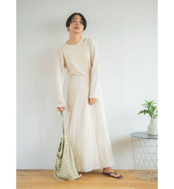 Ungrid「バックリボンフレアワンピース」|ワンピース|