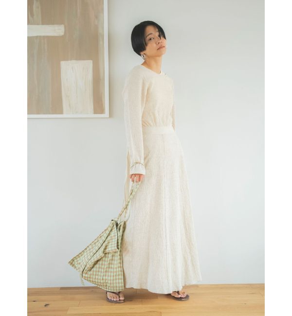 Ungrid「バックリボンフレアワンピース」|ワンピース|