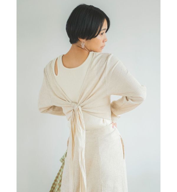 Ungrid「バックリボンフレアワンピース」|ワンピース|