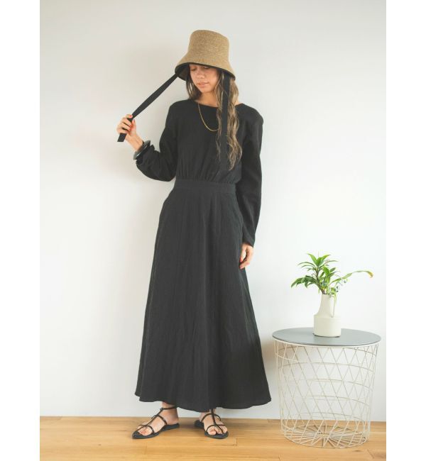 Ungrid「バックリボンフレアワンピース」|ワンピース|