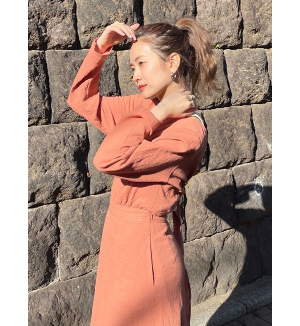 Ungrid「バックリボンフレアワンピース」|ワンピース|