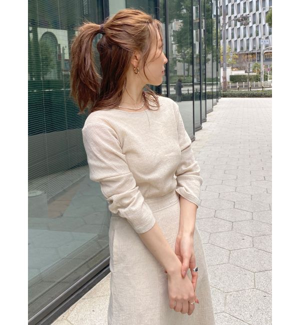 Ungrid「バックリボンフレアワンピース」|ワンピース|