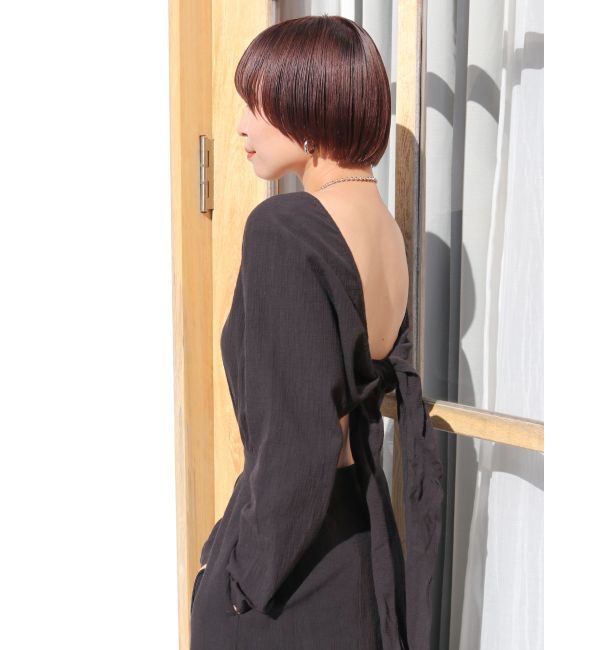 Ungrid「バックリボンフレアワンピース」|ワンピース|