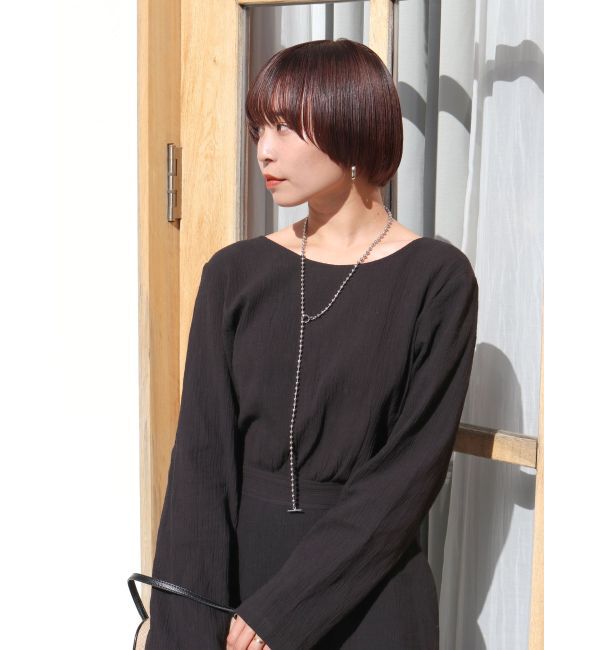 Ungrid「バックリボンフレアワンピース」|ワンピース|