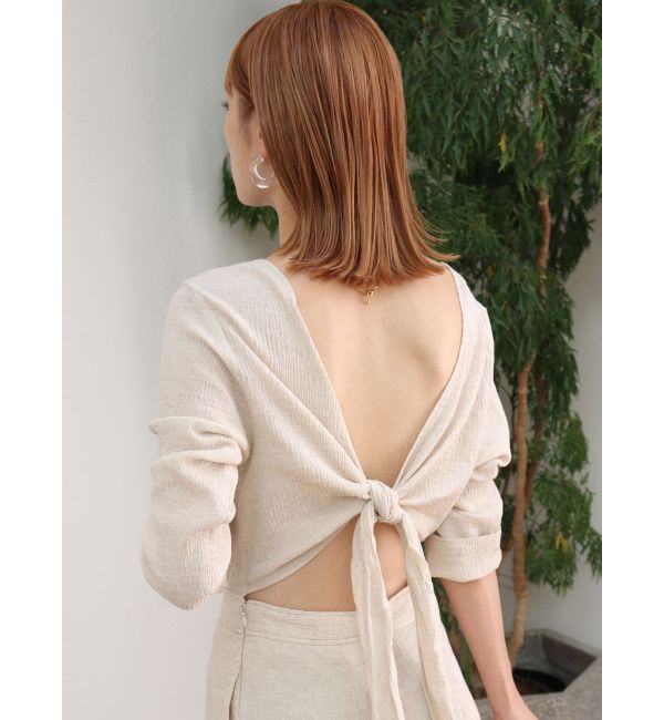 Ungrid「バックリボンフレアワンピース」|ワンピース|