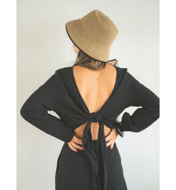 Ungrid「バックリボンフレアワンピース」|ワンピース|