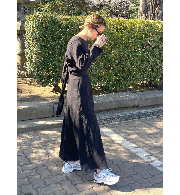 Ungrid「バックリボンフレアワンピース」|ワンピース|