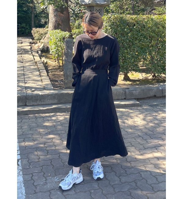 Ungrid「バックリボンフレアワンピース」|ワンピース|