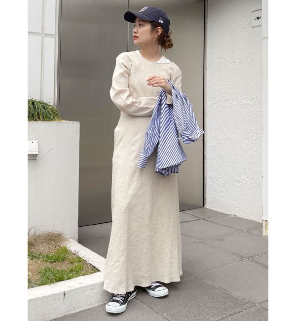 Ungrid「バックリボンフレアワンピース」|ワンピース|