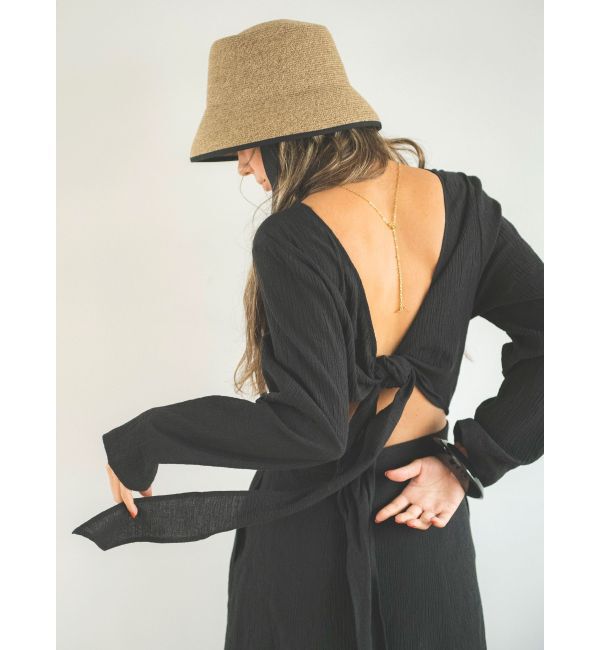 Ungrid「バックリボンフレアワンピース」|ワンピース|