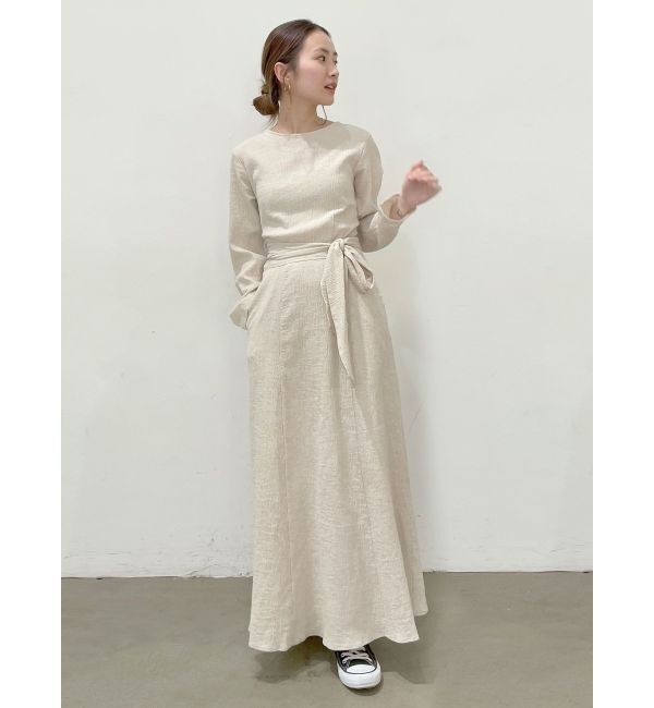 Ungrid「バックリボンフレアワンピース」|ワンピース|