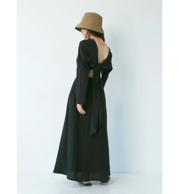 Ungrid「バックリボンフレアワンピース」|ワンピース|