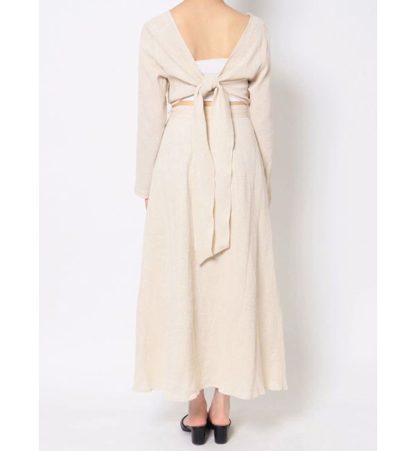 Ungrid「バックリボンフレアワンピース」|ワンピース|