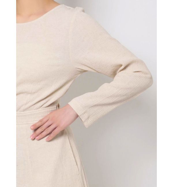 Ungrid「バックリボンフレアワンピース」|ワンピース|