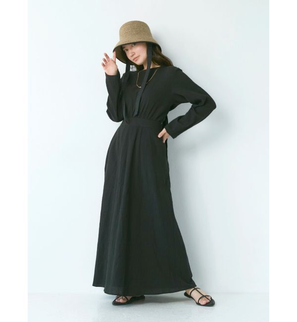 Ungrid「バックリボンフレアワンピース」|ワンピース|