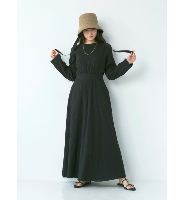 Ungrid「バックリボンフレアワンピース」|ワンピース|