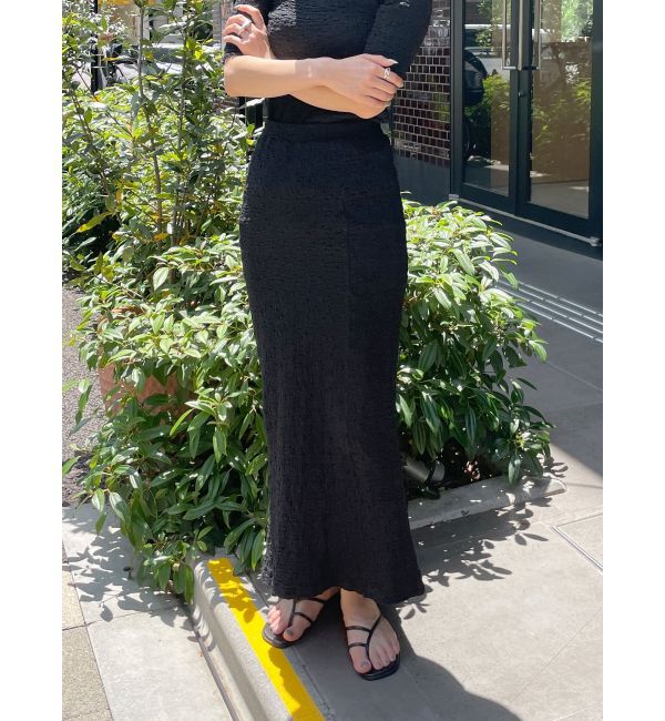 Ungrid「カットジャカードフィットスカート」|スカート|