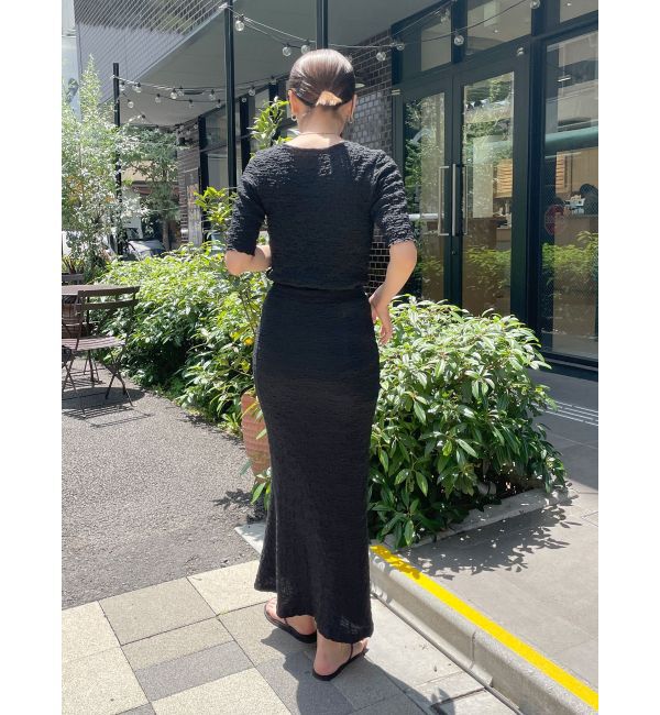 Ungrid「カットジャカードフィットスカート」|スカート|