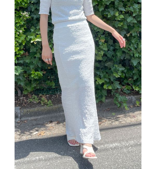 Ungrid「カットジャカードフィットスカート」|スカート|