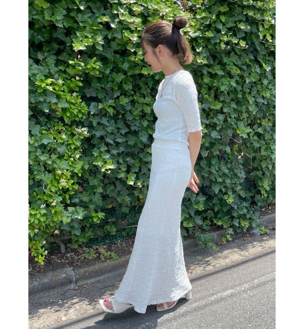 Ungrid「カットジャカードフィットスカート」|スカート|