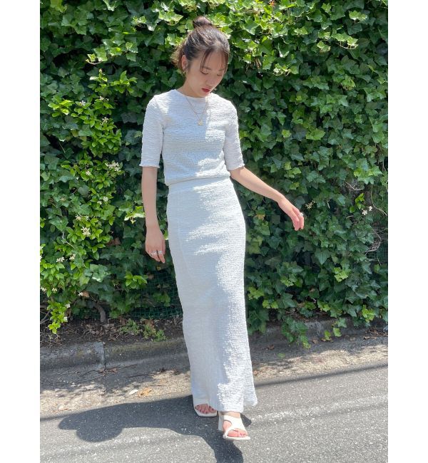 Ungrid「カットジャカードフィットスカート」|スカート|