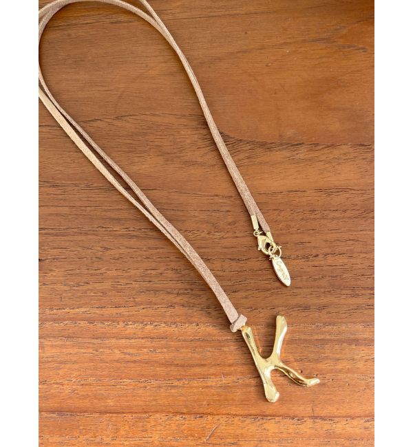 Ungrid「イニシャルモチーフロングネックレスK」|ネックレス|