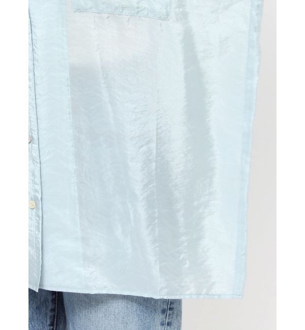 Ungrid「開襟サテンルーズシャツ」|シャツ・ブラウス|