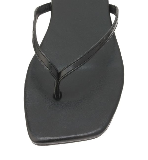 Ungrid「スクエアトゥフェイクレザーサンダル」|その他|