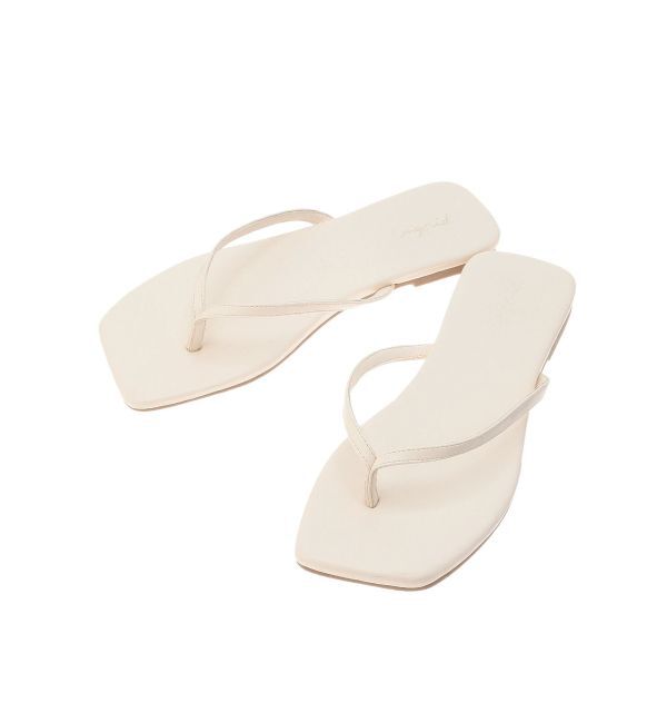 Ungrid「スクエアトゥフェイクレザーサンダル」|その他|