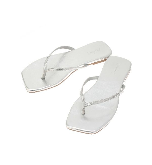 Ungrid「スクエアトゥフェイクレザーサンダル」|その他|