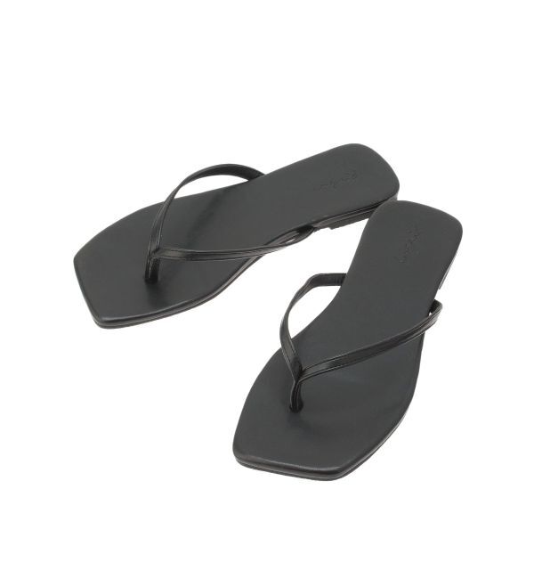 Ungrid「スクエアトゥフェイクレザーサンダル」|その他|