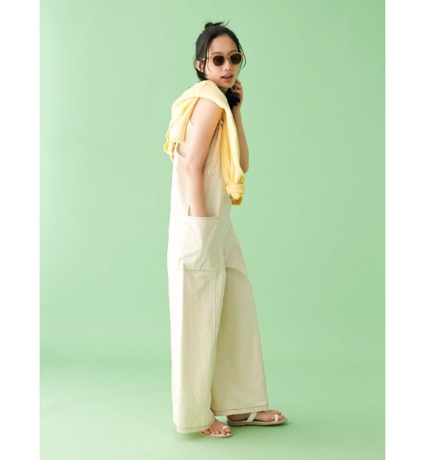 Ungrid「【WEB限定】ステッチデザインサロペット」|オールインワン|