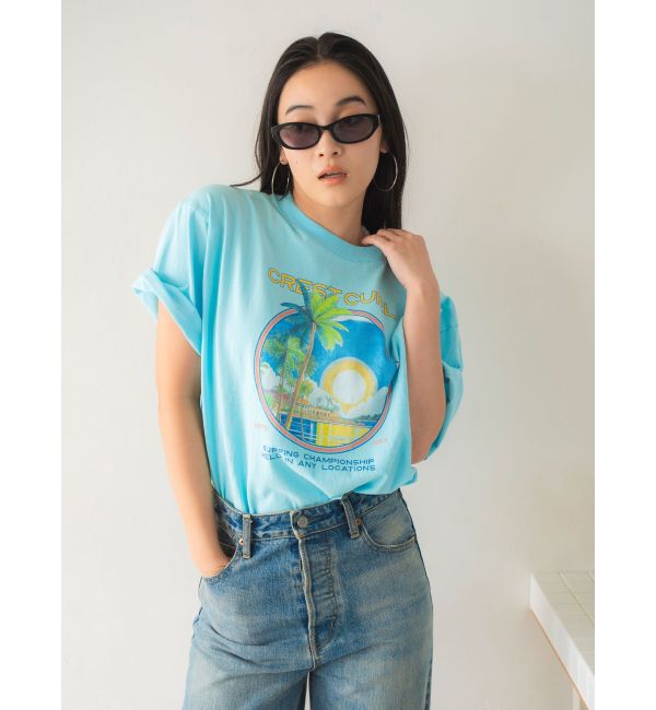 Ungrid「CREST CURLロゴTee」|Tシャツ・カットソー|