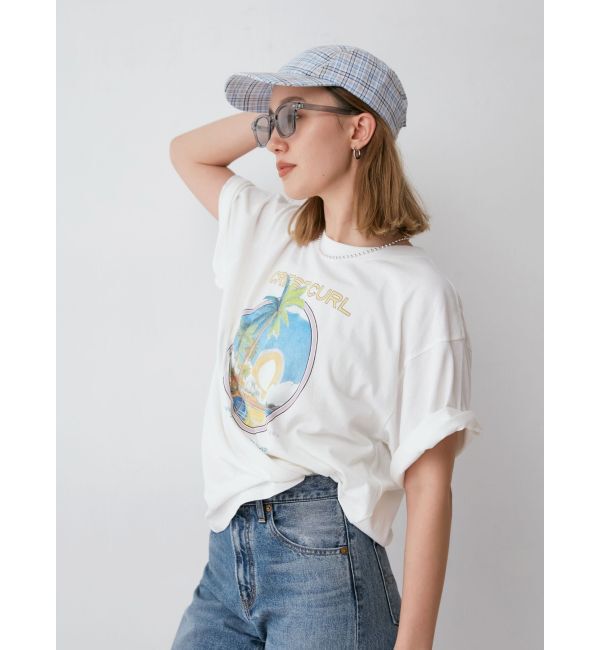 Ungrid「CREST CURLロゴTee」|Tシャツ・カットソー|