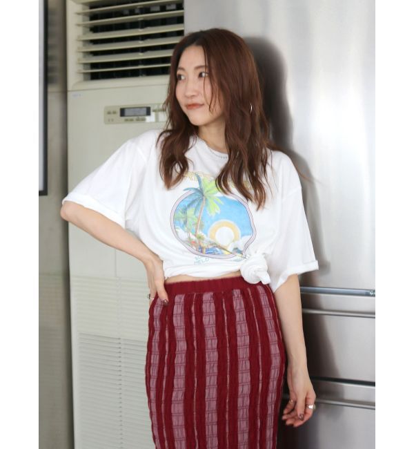 Ungrid「CREST CURLロゴTee」|Tシャツ・カットソー|